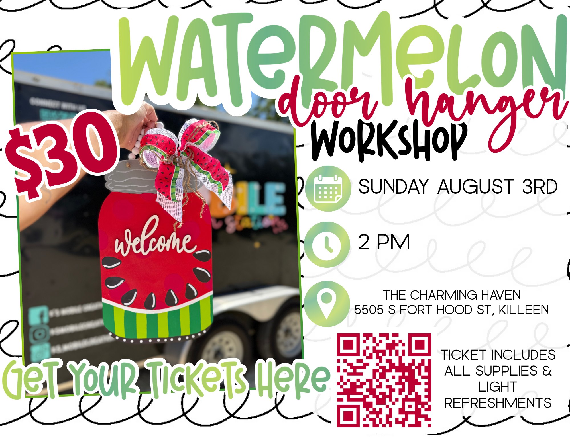 Watermelon Door Hanger Workshop