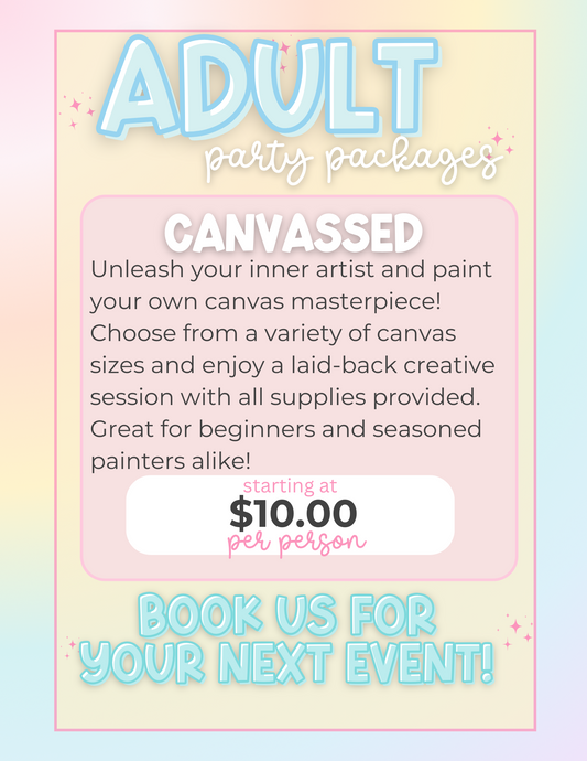 Canvassed- Adult Party Package