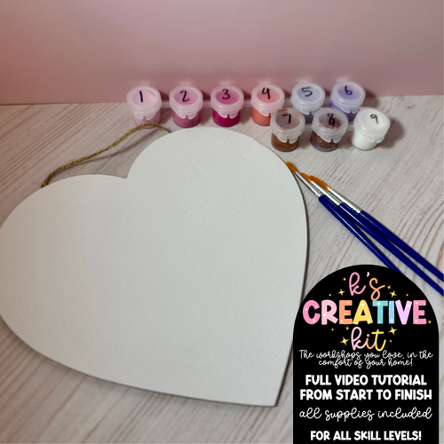Abstract Heart Canvas Creative Kit