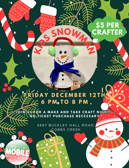 Kids Snowman Workshop