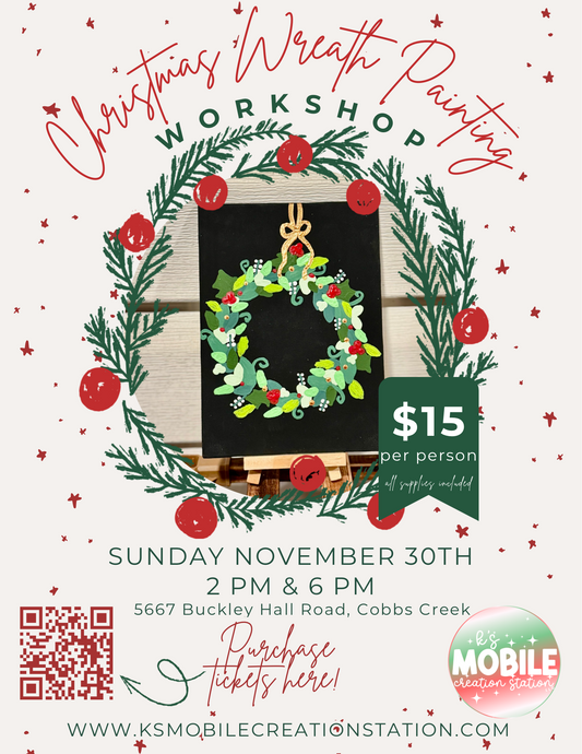 Christmas Wreath Painting Workshop