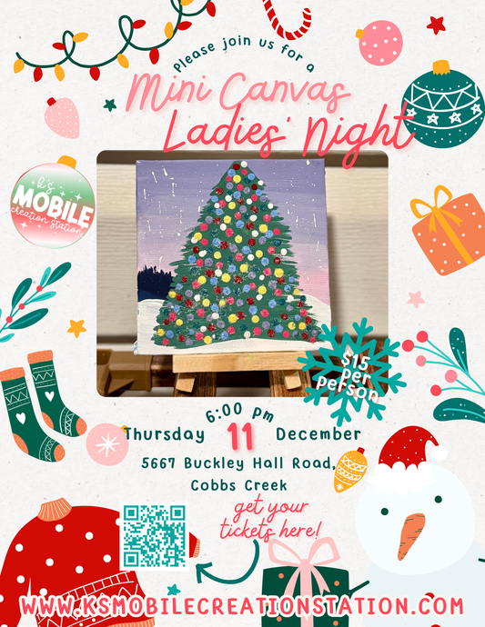 Ladies Night Mini Canvas Painting