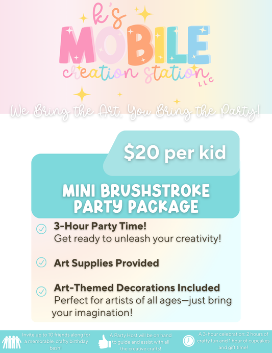 Mini Brushstrokes Package - Kid's Party