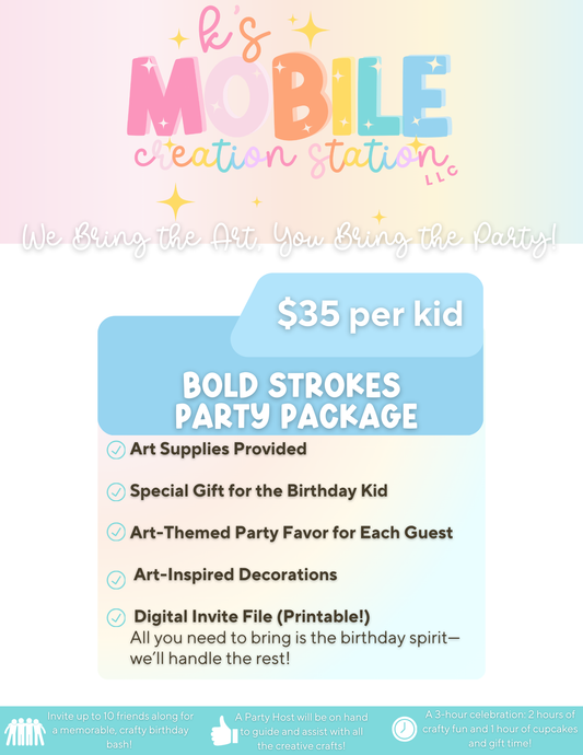 Bold Strokes Package - Kid's Party